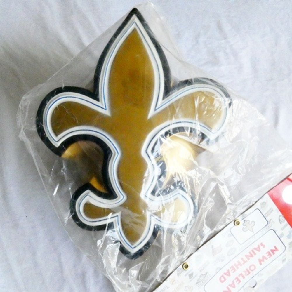New Orleans Saints NFL Official Foamhead Tailgate Who Dat Foam Fleur De Lis Hat
